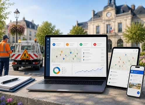Illustration de la gestion des interventions municipales avec Informe ta Ville